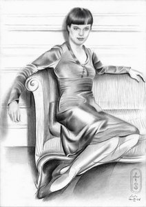Elegante vrouw in een pose door Corné Akkers