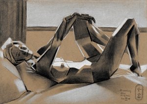 Serene liggende figuur