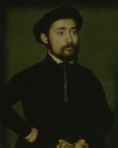 Portret van een Man met een Handschoen door Corneille de Lyon