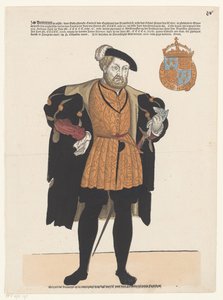 Portret van Hendrik VIII van Engeland door Cornelis Anthonisz. (manner of)