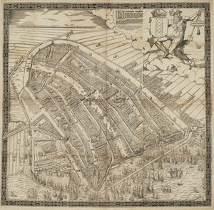 German: Die berühmte Handelsstadt Amsterdam
Dutch: De vermaerde koopstadt van Amstelredam