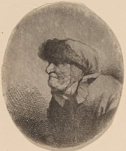 Buste van een oude vrouw
