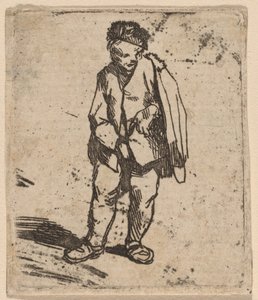 Man in een Korte Mantel door Cornelis Pietersz Bega