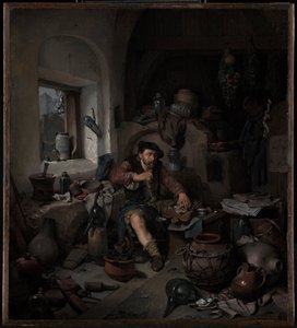 De Alchemist door Cornelis Pietersz Bega