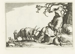 Geitenhoeder 16 prenten uit verschillende series van Cornelis en Frederik Bloemaert (serie titel)