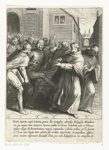 Thomas en de heilige Bonaventura worden uit de universiteit verdreven door Cornelis Boel