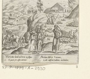 Afscheid van Abraham en Loth Het leven van Abraham (series title) door Cornelis Bos