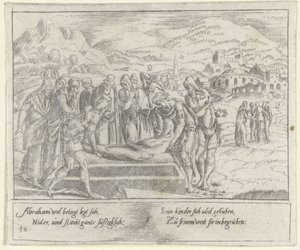 Begrafenis van Abraham door Cornelis Bos