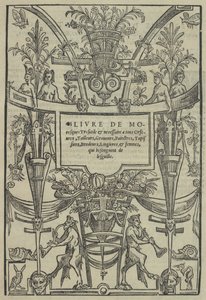 Livre de Moresques, titelpagina recto, 1546 door Cornelis Bos