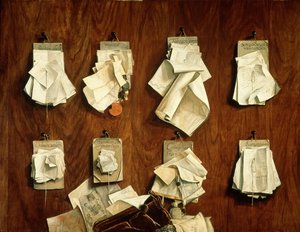 Schatkistpapieren en Documenten, 1656 door Cornelis Brisé