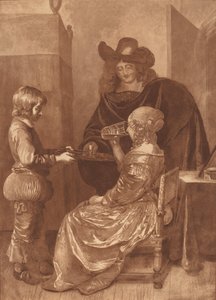 Ridder en Dame met een Page, 1779, gepubliceerd 1781