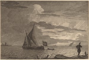 Visser met Pak op Zijn Schouder, 1779, gepubliceerd 1781 door Cornelis Brouwer