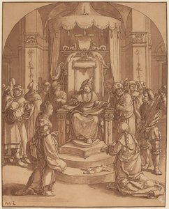 Het oordeel van Salomo door Cornelis Brouwer