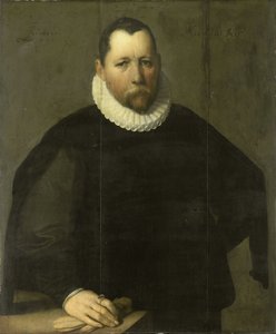 Pieter Jansz Kies, burgemeester van Haarlem door Cornelis Cornelisz. van Haarlem