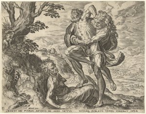 Hercules worstelt met Antaeus