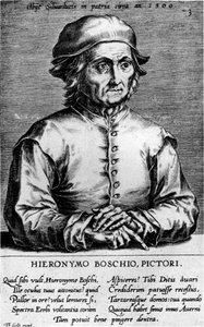 Portret van Hieronymus Bosch door Cornelis Cort