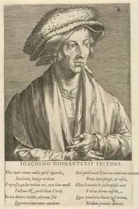 Portret van de schilder Joachim Patinier door Cornelis Cort