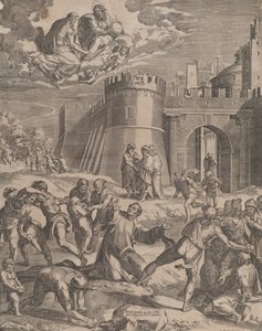 Het Martelaarschap van Sint Stefanus door Cornelis Cort