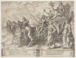 De triomf van de vrede door Cornelis Cort