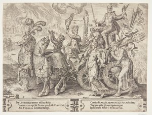De triomf van de oorlog door Cornelis Cort