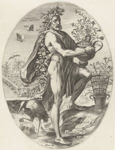 Vertumnus (Goden van de landbouw) door Cornelis Cort