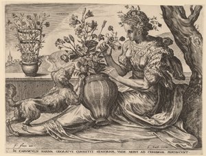 Geur door Cornelis Cort after Frans Floris I