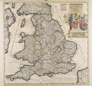 Accuratissima Angliae regni et Walliae principatus descriptio door Cornelis Danckerts