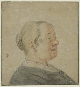 Buste van een vrouw, naar rechts in profiel door Cornelis Dusart (possibly)