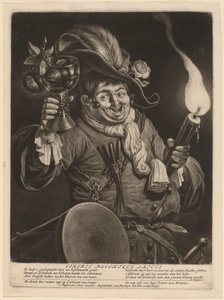Cereris Bacchique Amicus door Cornelis Dusart