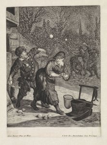 Maart door Cornelis Dusart
