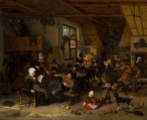 Boerenherberg door Cornelis Dusart