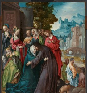Christus neemt afscheid van zijn moeder