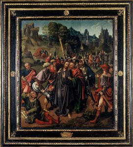 De gevangenneming van Christus, vroege 16e eeuw door Cornelis Engebrechtsz