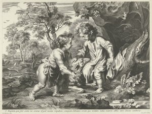 Johannes de Doper en Christus als kinderen