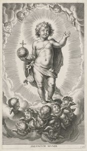 Christuskind met rijksappel door Cornelis Galle (I)