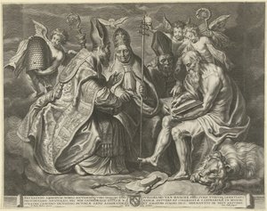 De vier kerkvaders door Cornelis Galle (I)