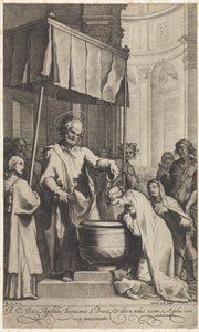 Petrus doopt de H. Prisca van Rome