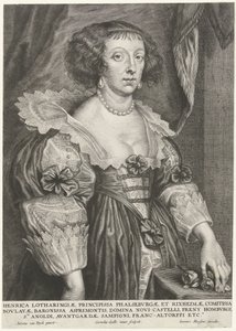 Portret van Henriëtte van Lotharingen