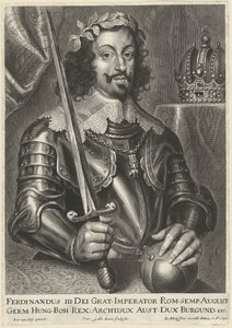Portret van keizer Ferdinand III door Cornelis Galle (II)