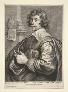 Joannes Meissens, schilder en uitgever in Brussel door Cornelis Galle II