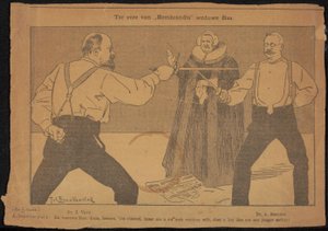 Krantenknipsel uit archief Jan Veth door Cornelis Gerardus 