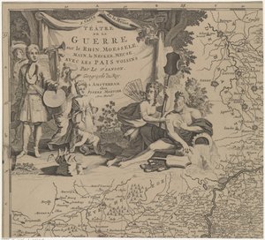 Kaart van de regio ten oosten en zuiden van Brussel en het graafschap Namen (blad linksboven)
