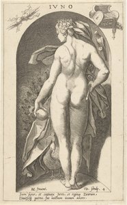 Juno met pauw door Cornelis Jacobsz. Drebbel