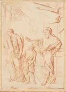 Het uitwerpen van Hagar door Cornelis Joseph d