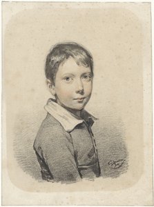 Portret van Gerardus Arnoldus Nicolaus Allebé als jongeman