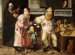 De blaasbalgreparateur Na Hieronymus Bosch, ca. 1550