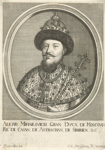 Portret van de Tsaar Alexis I Mikhailovich van Rusland 1629-1676, 1670 door Cornelis Meyssens