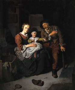 Duits:  Bauernfamilie Boerenfamilie door Cornelis Pietersz Bega