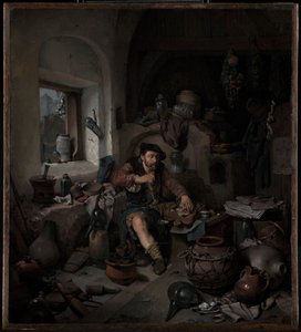 De alchemist door Cornelis Pietersz Bega