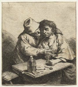 Het verliefde paar door Cornelis Pietersz Bega